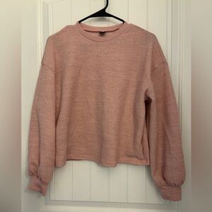 SHEIN Blush Knit Long Sleeve Top Size Medium